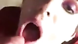 Concluding on First-Timer TRANSSEXUAL Face and Guzzles Spunk