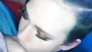 Astounding transgender inhales guy