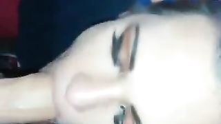 Astounding transgender inhales guy