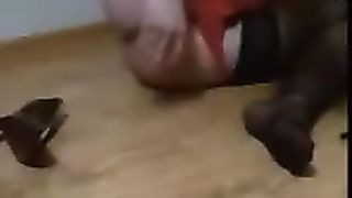 ClaudiaStarr in stocking and her rosy fuck stick penetrate her culo