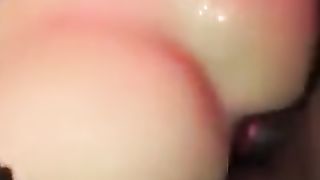 Phat caboose Moma taking dark-hued fuckpole in her backhole