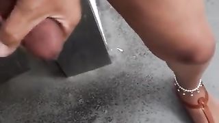 T-Model Nutting, Fuck Stick in Booty, Public Rest Room