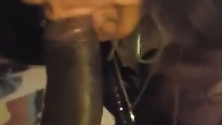 Heather adores,  take all ten inches of BIG BLACK COCK down her jaws