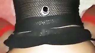 Black TRANSSEXUAL pummeled by a ample dicked milky boy