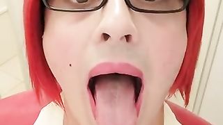 trio two 1 Jizm on my Ahegao Face