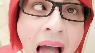 trio two 1 Jizm on my Ahegao Face