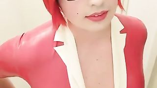 Sissy Condom Nurse Strapped and Vibrated