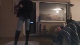 Jaw-Dropping Latina Italia Shemale TV TRANSSEXUAL DWT Slum Mega-Bitch Dance Taunt