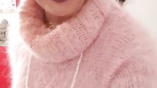 Charlenes Rosy Mohairdress