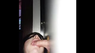 school sissy fellates gloryhole peckers after class