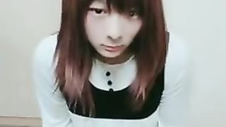 First-Timer Teenie Chinese Trap Strokes A Geyser