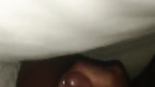 Afro-African transgirl solo premature cum-shot 2019