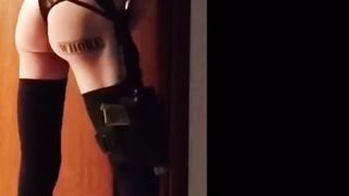 she-male naughty ass-fuck fake penis