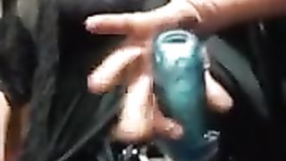 Super-Sexy lingera and strap on dildo having a scorching time