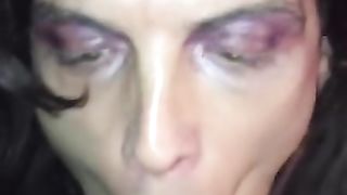 milky inhaling dark-hued dinky