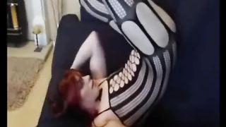 Ladyboy Gulps Her Own Red-Hot Money-Shot