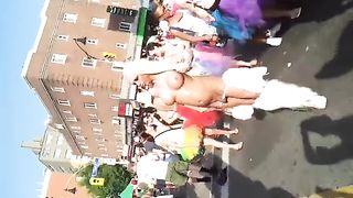 Barbie Swallows naked in public