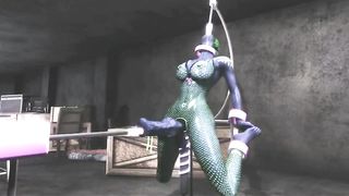 3 DIMENSIONAL futa manga porn virtual prick plumbing machine and now real