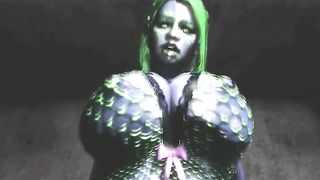 3 DIMENSIONAL futa manga porn virtual prick plumbing machine and now real