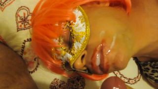 sborrata in bocca di una trav