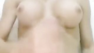 Latin trans female jizzing II