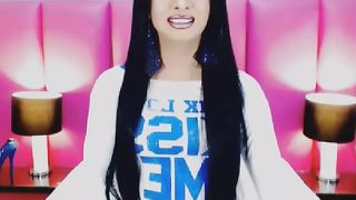 Steamy Transgender Princess Honey get Bare and Fap