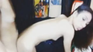 Bombshell Transgender Princess Pokes her Tranny Homie on Webcam