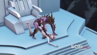 Lilith the Dark Queen and her Marvelous Sub in the Sci-fi Dungeon Space