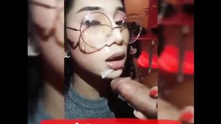 Japanese T-Model from Twitter Super-Hot Blow-Job and Jizz Shot Facial Cumshot