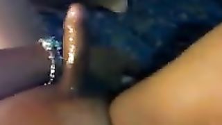 natasa mastrubate her tinny cock and cum