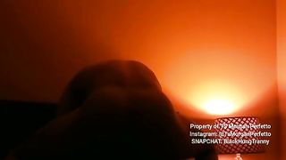 Monstrous Bum Ebony Ladyboy TsMorganPerfetto Aka BlackHungTranny getting Boned