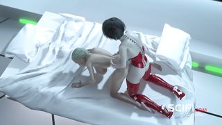 Sci-fi Eagerness. Youthfull Nymph Boinked by Super-Fucking-Hot Tranny in Orbital Space Station