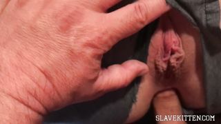 Sub Kitty's Dad Cuts Clothes. Buttfuck Internal Ejaculation for FTM Trans Dude Teenie college-aged
