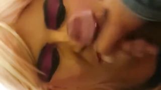 Hoe Tgirl Rachel Takes Monster BIG BLACK COCK and gets Facial Cumshot Preview