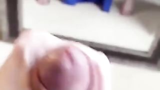 Sizzling transgirl Lucia Maya draining her rock-hard manstick