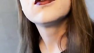 German Crossdresser Lip Liner enjoy
