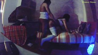 Francy Nesso crossdresser - Transgirl screws a sissy masculine - Milky underwear high high-heeled shoes - Oral Job assfucking poke and man gravy in jaws.avi