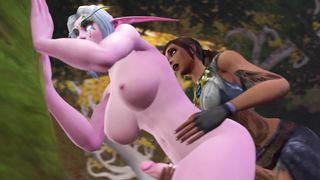 Priestess Date - World of Warcraft [futa x Futa]