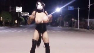 street,big tits,public