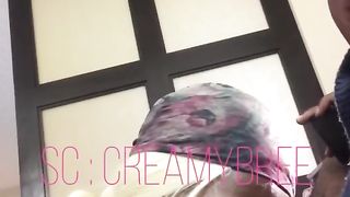 Motel Security Guard Face Pulverizes CreamyBree