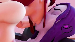 Raven and Starfire Tear Up