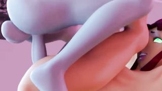 Raven and Starfire Tear Up