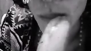 Travesti with banana rock hard fellate