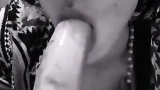 Travesti with banana rock hard fellate