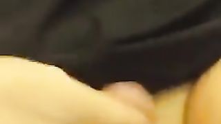 Plumper sissy transvestite spunks while pummeled by big black cock part trio