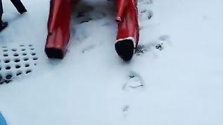 SLOPPY GARDENBOY FASHION SNOW EXTRAORDINARY HIGH HIGH-HEELED SHOES PUBLIC NAKED