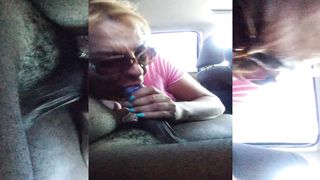 TRANSSEXUAL Cassandra TRUCK FELLATE A GIANT MASSIVE MAN ROD & TESTICLES