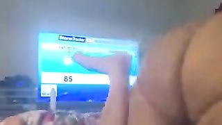 TRANSSEXUAL PLUMPER humping a milky man