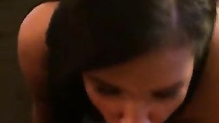 Deepthroating a adorable milky sausage