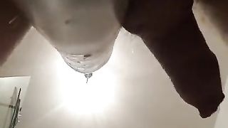 Meaty dark-hued fake penis bang me stiff POINT OF VIEW